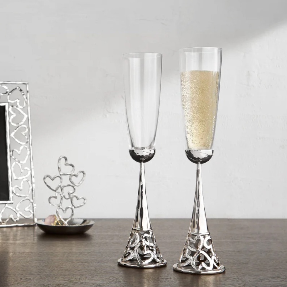 Michael Aram Heart Toasting Flute Set